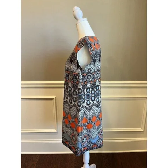 Banana Republic Women's 6 Colorful Short Sleeve Mini Shift Dress Casual Business - Picture 2 of 9